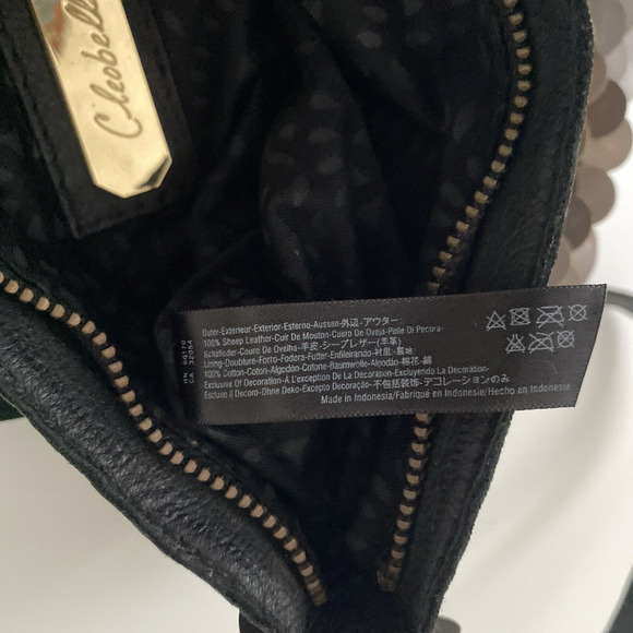 NWOT Cleobella Crossbody Bag Top Zip Sequin Embellished Paillettes Coin … - Picture 5 of 6